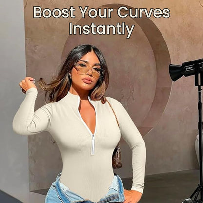 ShapeX Zip Up Bodysuit