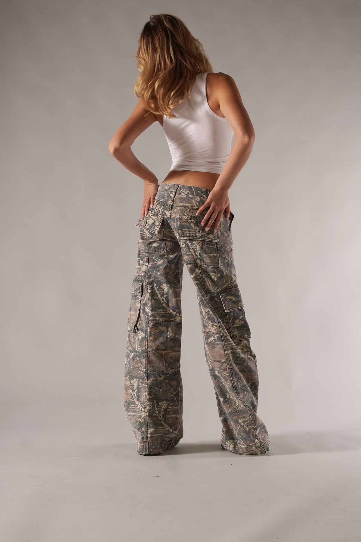Unisex Camo Cargo Trousers