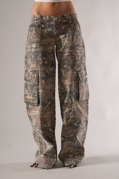 Unisex Camo Cargo Trousers