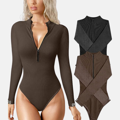 ShapeX Zip Up Bodysuit