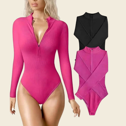 ShapeX Zip Up Bodysuit